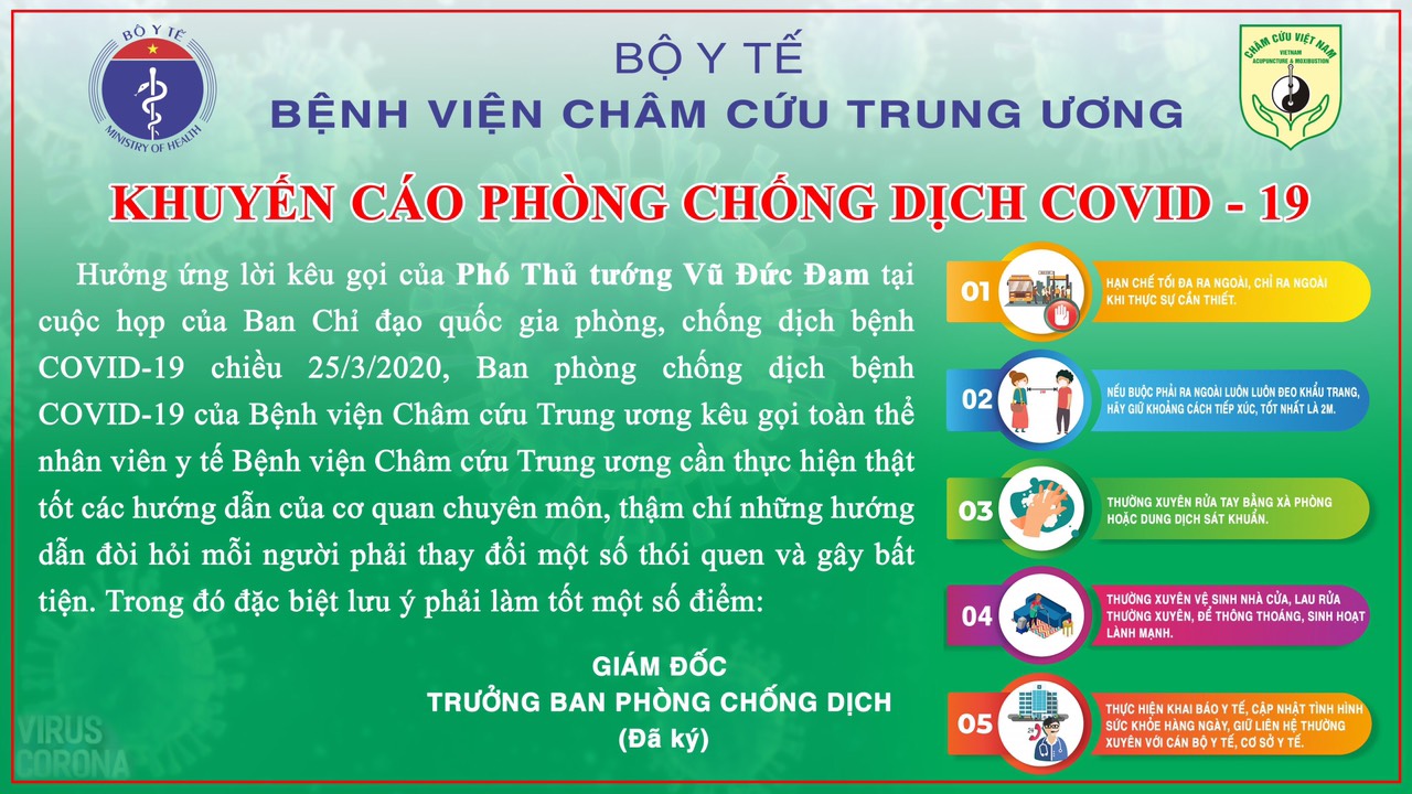 Bệnh viện châm cứu trung ương hưởng ứng lời kêu gọi của phó thủ tướng Vũ Đức Đam