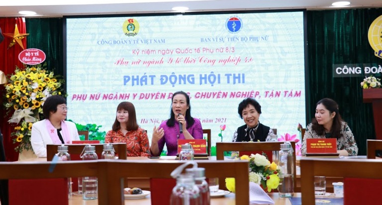 Thứ trưởng Bộ Y tế dự Lễ phát động Hội thi “Phụ nữ ngành Y duyên dáng, chuyên nghiệp, tận tâm” của Công đoàn Y tế Việt Nam