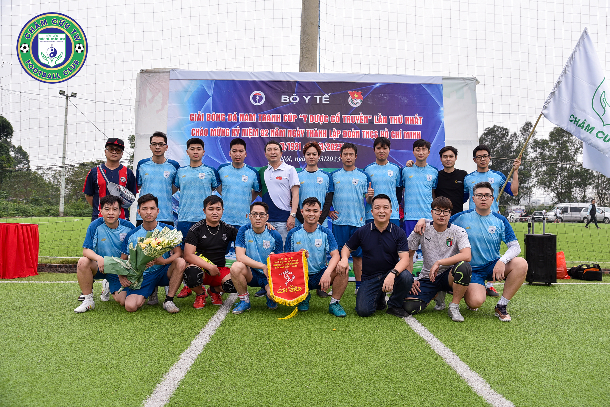 Đội bóng đá nam Bệnh viện Châm cứu TW tham dự Cúp "Y dược cổ truyền 2023"
