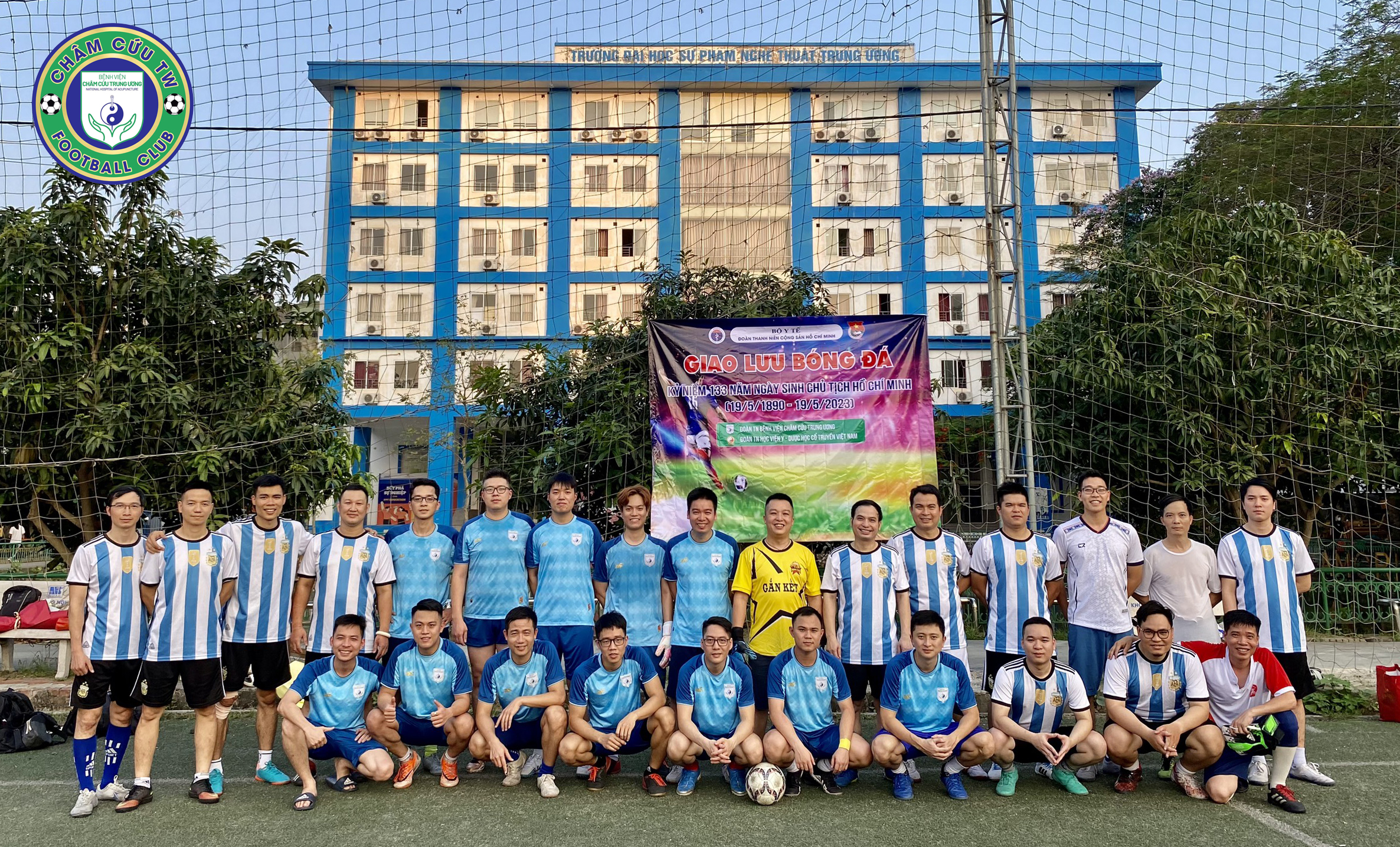Đội bóng đá nam Bệnh viện Châm cứu TW giành chiến thắng trong trận bóng giao lưu “Kỷ niệm 133 năm ngày sinh của Chủ tịch Hồ Chí Minh (19/05/1890 – 19/05/2023)”