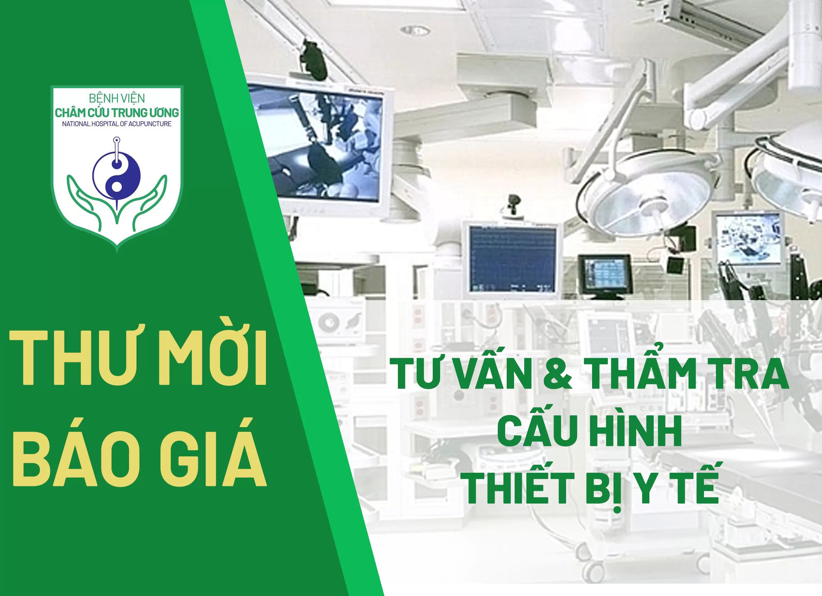 Thư mời báo giá: Dịch vụ tư vấn thẩm tra cấu hình, thông số kỹ thuật thiết bị y tế
