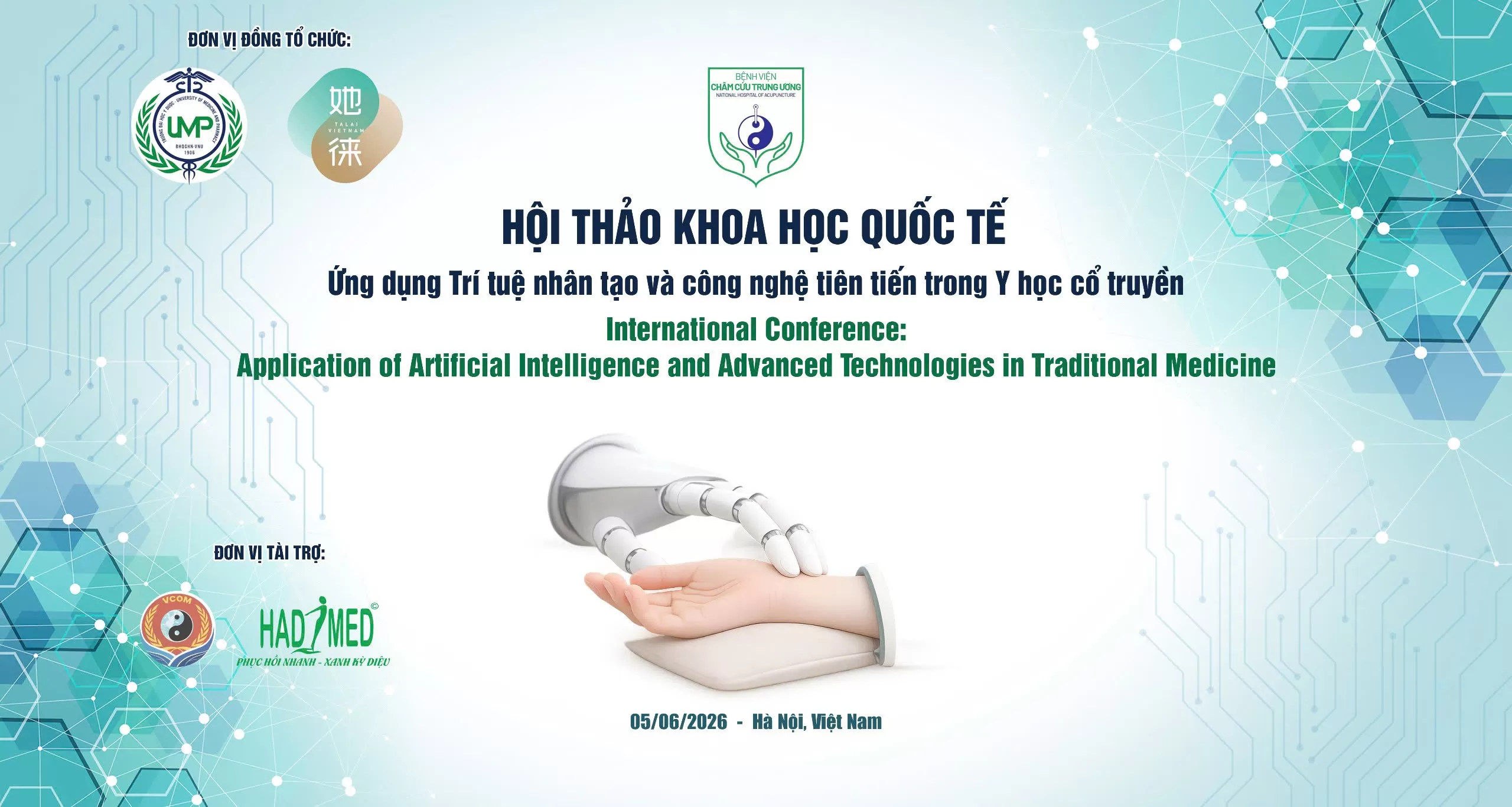 HỘI THẢO QUỐC TẾ AITM 2026 QUY TỤ NHIỀU BÁO CÁO KHOA HỌC CHUYÊN SÂU VỀ AI VÀ Y HỌC CỔ TRUYỀN