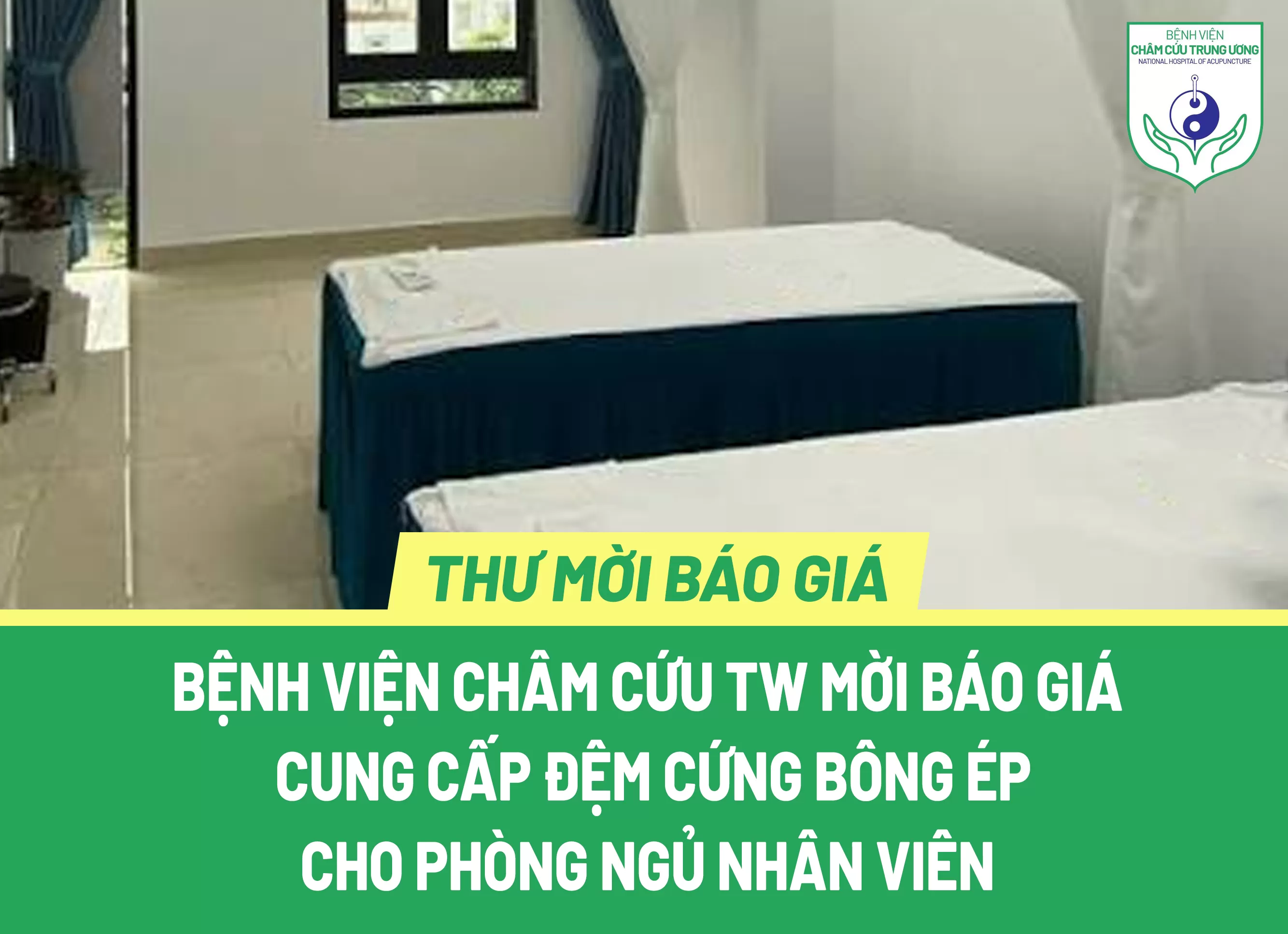Thư mời báo giá: Cung cấp đệm bông ép dành cho nhân viên y tế
