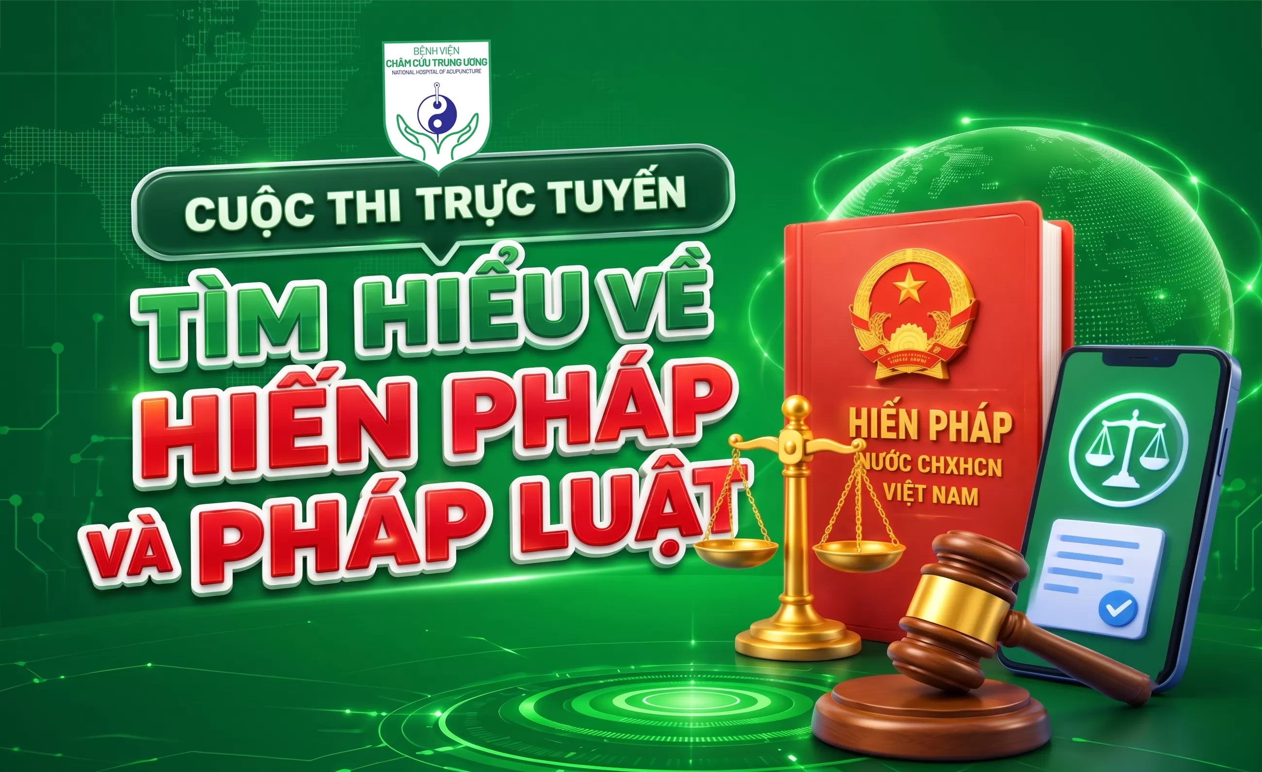 Bệnh viện Châm cứu TW: Phát động Cuộc thi trực tuyến “Tìm hiểu Hiến pháp và pháp luật” trên Cổng Pháp luật quốc gia năm 2026