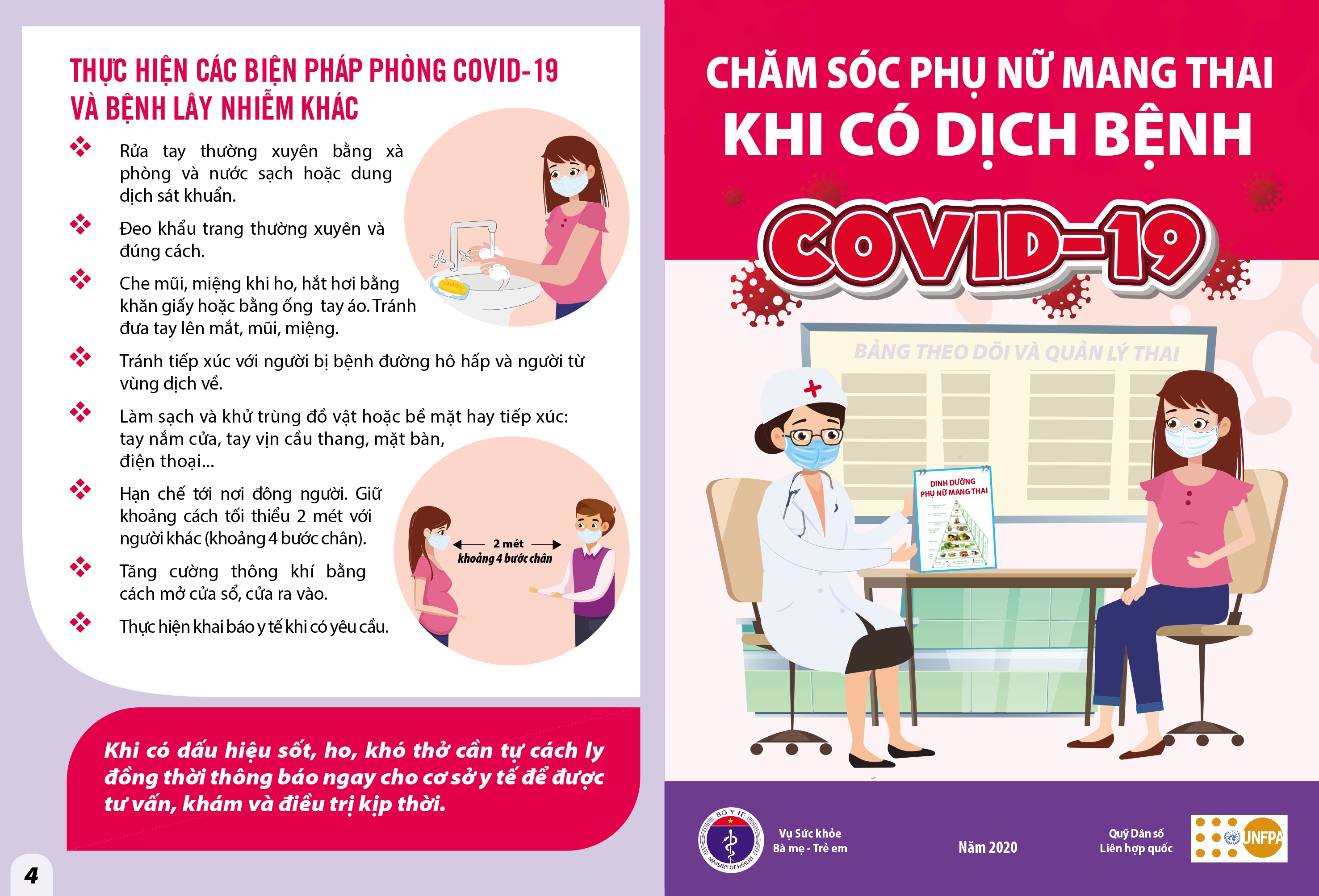 Chăm sóc phụ nữ mang thai khi có dịch bệnh COVID- 19