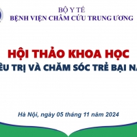 THÔNG BÁO HỘI THẢO “ĐIỀU TRỊ VÀ CHĂM SÓC TRẺ BẠI NÃO”